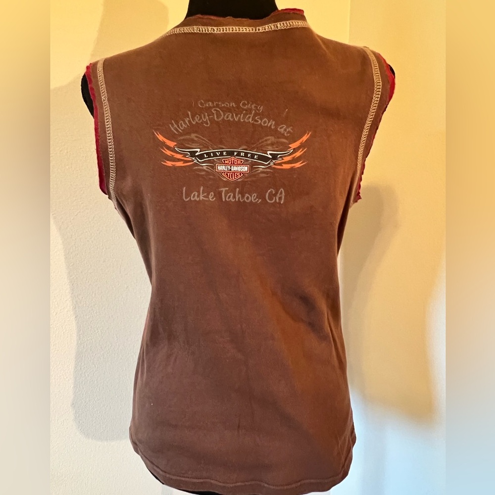 Harley Davidson Embellished Top - Picture 3 of 4